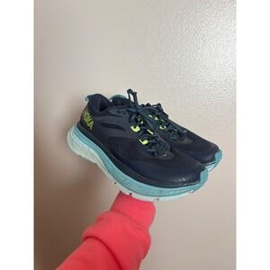 Hoka One One Stinson ATR 6 Women's Navy Blue Stability Running Shoes Sneaker 8